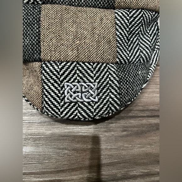 Patrick Francis Mutli Tweed Patch Flat Cap Medium - Picture 3 of 5